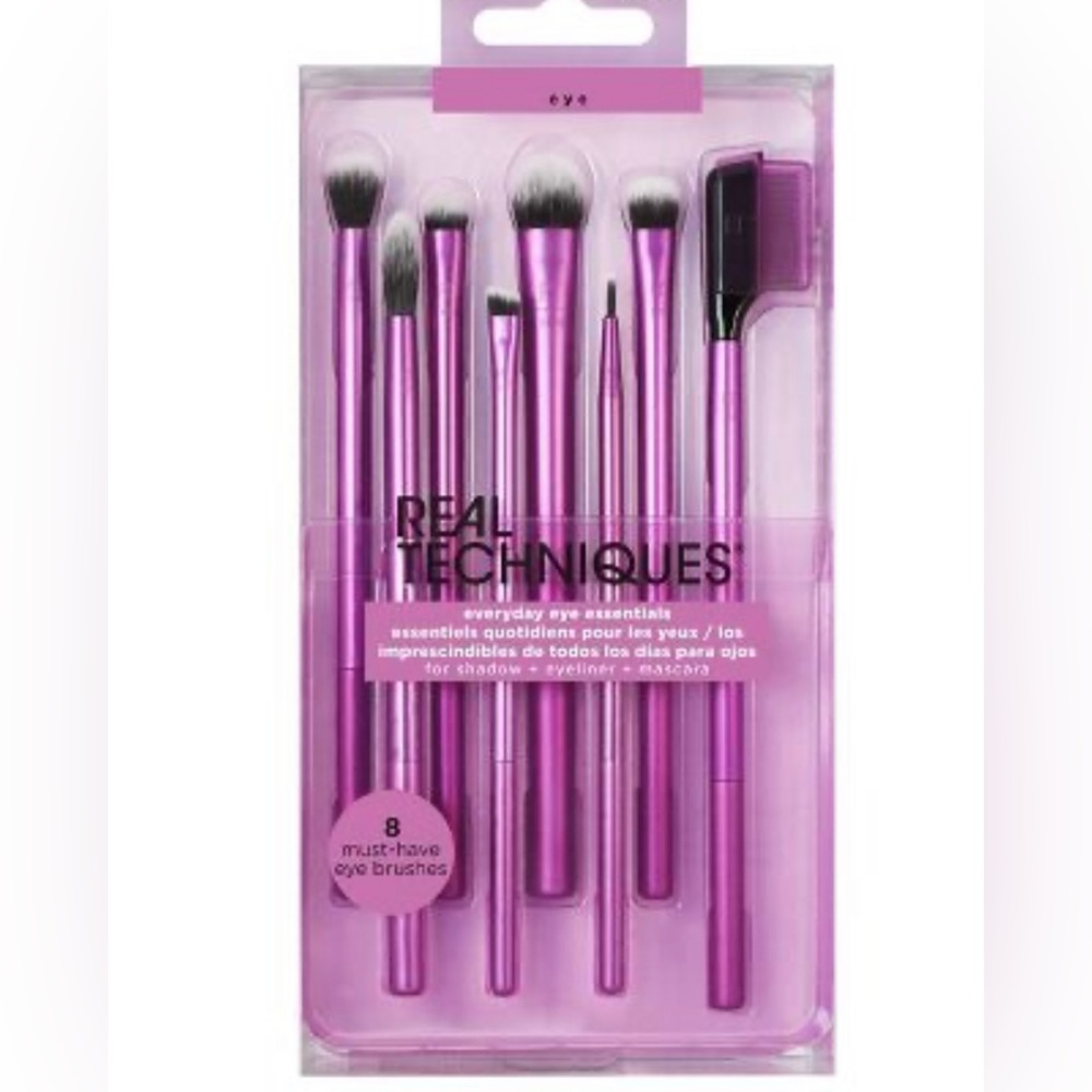 Real Techniques makeup brush set Everyday Eye Essentials - 8pc